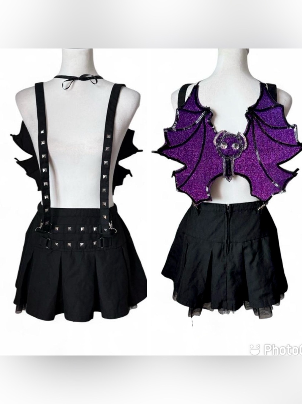 Social Collision Suspender Skirt